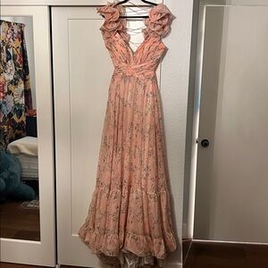 Mac Duggal Elegant Pink Floral Dress